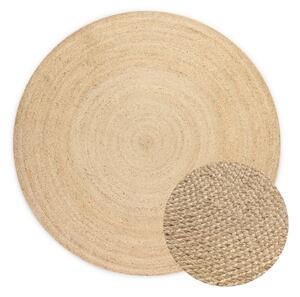 Obojstranný jutový okrúhly koberec v prírodnej farbe ø 200 cm Braided Ivory – Hanse Home
