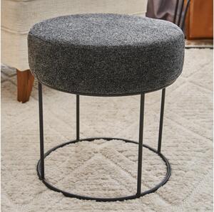 Taburet JAVI, priemer 40 cm, antracit