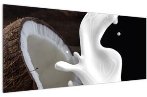 Obraz - kokosové mlieko (120x50 cm)