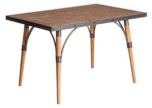 MUZZA Jedálenský stôl forlong 120 x 81 cm hnedý