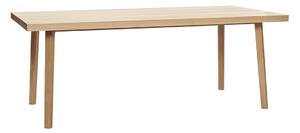 MUZZA Jedálenský stôl ringboe 100 x 200 cm prírodný