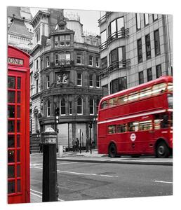 Obraz londýnskej telefónnej búdky (30x30 cm)