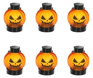 Retlux - SADA 6x LED Dekorácia HALLOWEEN LED/1xCR2032/teplá biela tekvica