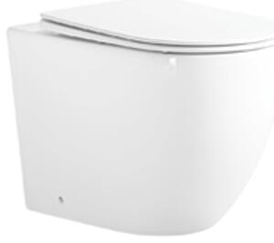 Mexen Lena stojaca WC miska Rimless Tornado s pomaly uzatvárajúcim sa slim sedátkom, duroplast, biely lesk - 3222T4000