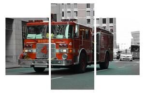 Obraz hasičského auta (90x60 cm)