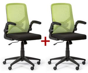 Kancelárska stolička FLEXI 1+1 ZADARMO, zelená