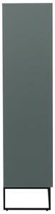 MUZZA Vitrína pili 90 x 178,3 cm sivozelená