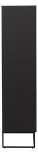 MUZZA Vitrína pili 90 x 178,3 cm čierna