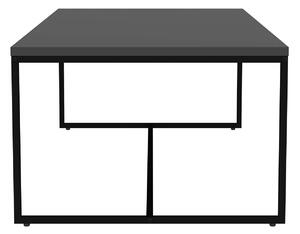 MUZZA Konferenčný stolík pili 120 x 60 cm čierny