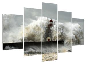 Obraz vodnej búrky (150x105 cm)