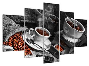 Obraz šálky kávy (150x105 cm)