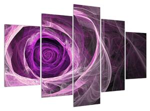 Moderný obraz fialovej ruže (150x105 cm)