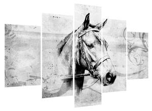 Obraz - portrét koňa (150x105 cm)