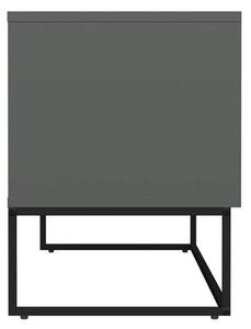 MUZZA TV stolík pili 118 x 57 cm sivozelený