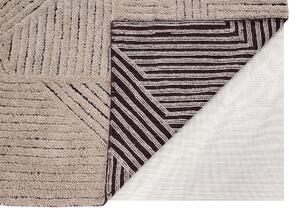 MUZZA Vlnený koberec vally 170 x 240 cm hnedý
