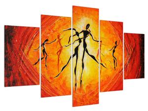 Orientálny obraz tancujúcich osôb (150x105 cm)