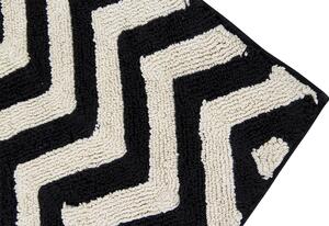 MUZZA Prateľný koberec ziggo 140 x 200 cm čierno-biely