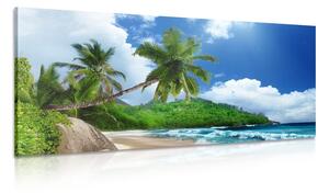 Obraz nádherná pláž na ostrove Seychely