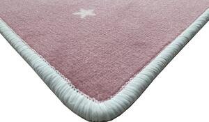 Vopi koberce Kusový detský koberec Hviezdičky ružové štvorec - 60x60 cm