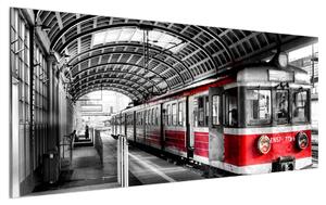 Obraz historického vlaku (120x50 cm)