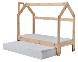 Drevko Detská posteľ domček - 160 x 70 cm Zásuvka: Nie