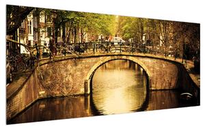 Obraz Amsterdamu (120x50 cm)