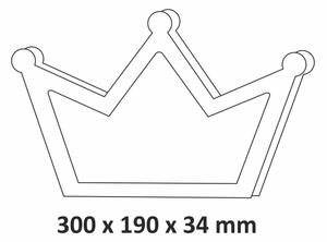 LED Detské nástenné svietidlo LED/2xAA ružová korunka