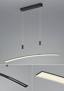 Závesná LED lampa Dual s diaľkovým ovládaním CCT čierna