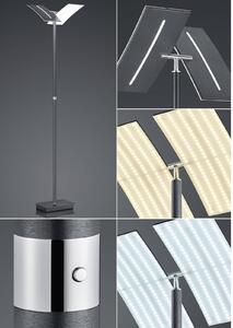 LED stojacia lampa Dual CCT, stmievateľná, antracitová