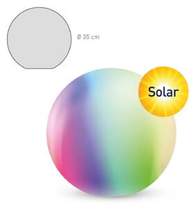 Tint LED guľa Calluna Solar, CCT, RGB, Ø 35 cm
