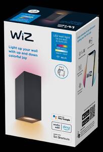 WiZ LED nástenné svietidlo Up&Down, čierne