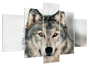 Obraz vlka (150x105 cm)