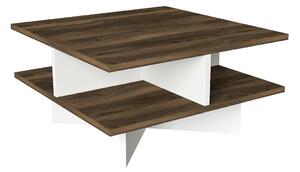 Dizajnový konferenčný stolík Xakery 60 cm orech biely
