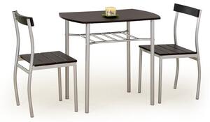 Halmar LANCE zostava stôl + 2 stoličky wenge