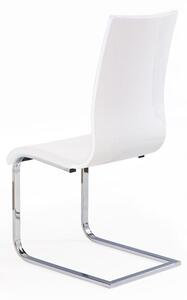 Halmar K104 stolička biela/biela ekokoža