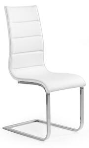 Halmar K104 stolička biela/biela ekokoža