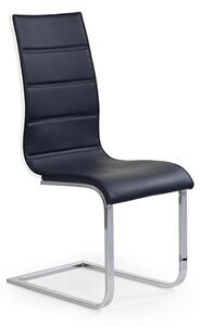 Halmar K104 stolička čierna/biela ekokoža