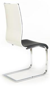 Halmar K104 stolička čierna/biela ekokoža