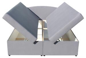 Posteľ s matracom ARIS sivá, 160x200 cm