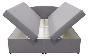 Posteľ s matracom ARIS sivobéžová, 160x200 cm