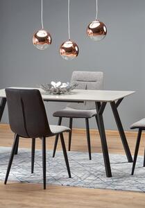 Halmar BALROG stôl, konštrukcia - čierna, doska - svetlo šedá