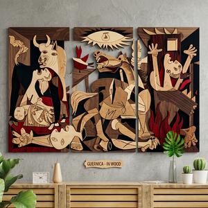 Drevený obraz s UV tlačou - Guernica - Pablo Picasso