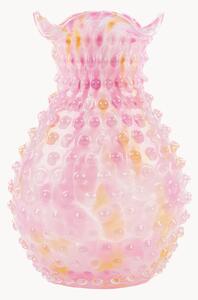 Ručne fúkaná váza Confetti Hobnail Blonde, V 21 cm