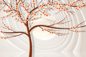 Obraz moderný strom na abstraktnom pozadí