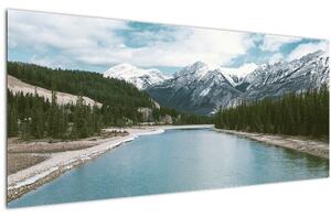 Obraz horskej krajiny (120x50 cm)