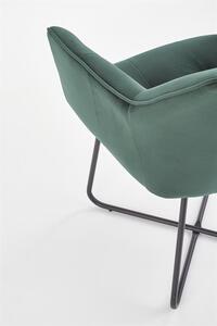 Halmar K377 jedálenská stolička tmavo zelená