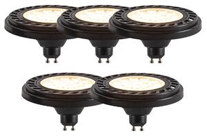 Sada 5 stmievateľných LED žiaroviek GU10 s 3-stupňovým stmievaním AR111 8W 700lm 2700K