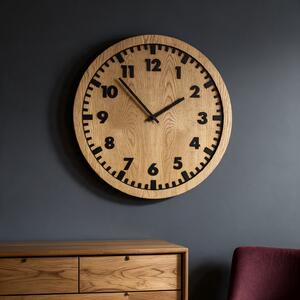 3D Dubové drevené hodiny Siena 30cm-50cm-80cm