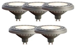 Sada 5 LED žiaroviek GU10 AR111 8W 750 lm 3000K