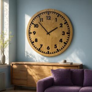 3D Dubové drevené hodiny Siena 30cm-50cm-80cm